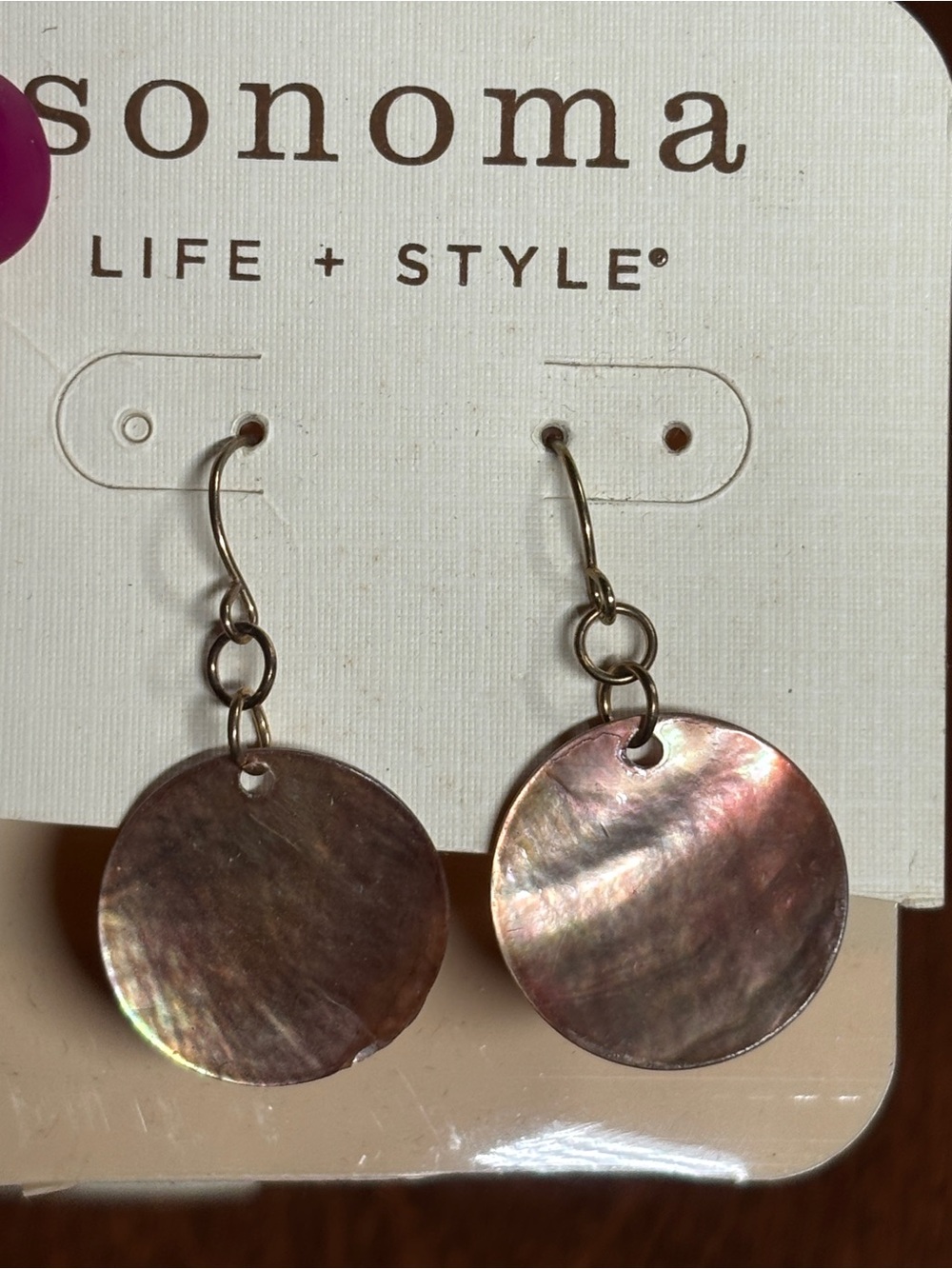 Sonoma genuine shell earrings